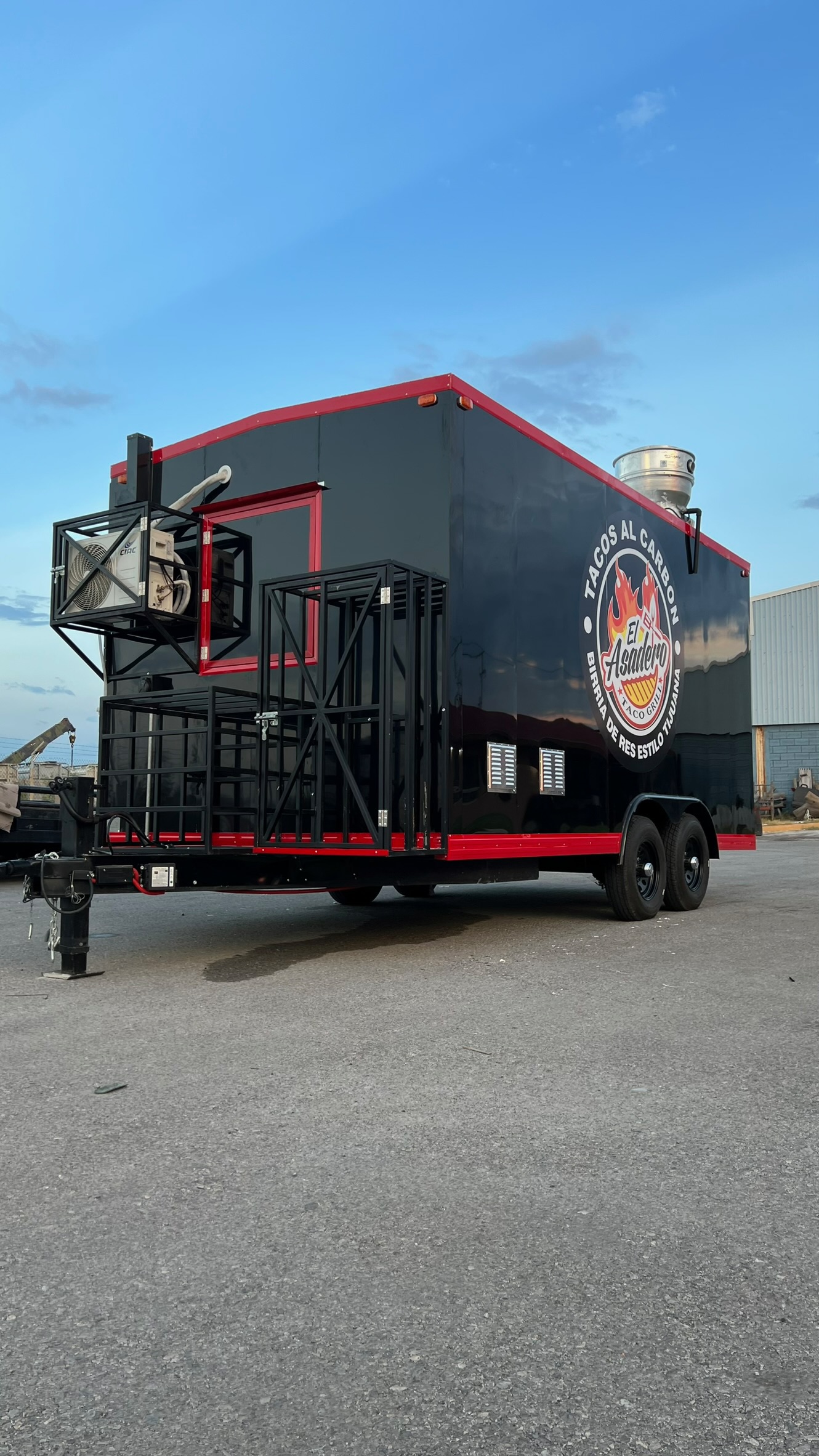 Asadero 8.5x16 custom food trailer
